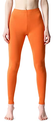 Bellivalini Damen Lange Leggings aus Viskose BLV50-203 (Orange, M) von Bellivalini