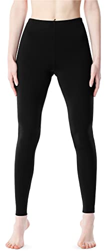 Bellivalini Damen Lange Leggings aus Viskose BLV50-203 (Schwarz, L) von Bellivalini