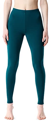 Bellivalini Damen Lange Leggings aus Viskose BLV50-203 (Smaragdgrün, L) von Bellivalini