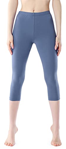 Bellivalini Damen Leggings 3/4 aus Viskose BLV50-204 (Jeans, M) von Bellivalini