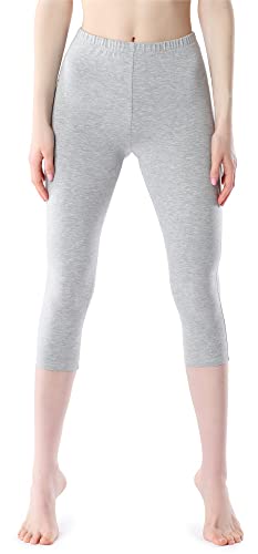 Bellivalini Damen Leggings 3/4 aus Viskose BLV50-204 (Melange, S) von Bellivalini