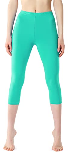 Bellivalini Damen Leggings 3/4 aus Viskose BLV50-204 (Minze, S) von Bellivalini