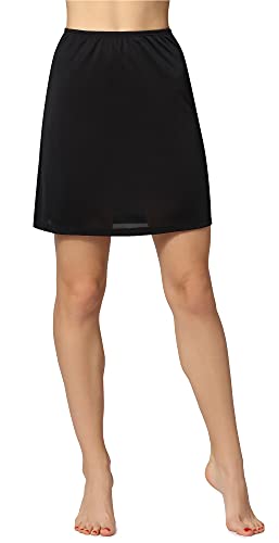 Bellivalini Damen Petticoat Unterrock Knielang ME897 (Schwarz, XL) von Bellivalini