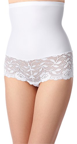 Bellivalini Damen Slip Miederslip figurformend Bauch Weg Effekt Shapewear BLV50-104 (Weiß, L) von Bellivalini