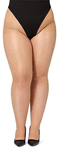 Bellivalini Damen Strumpfhose 20 DEN BLV-1128 (Daino, 3XL) von Bellivalini