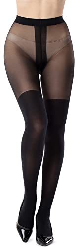 Bellivalini Damen Strumpfhose 60 DEN BLV-1111 (Schwarz, L) von Bellivalini