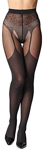 Bellivalini Damen Strumpfhose 60 DEN BLV-1112 (Schwarz, L) von Bellivalini