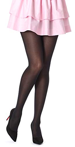 Bellivalini Damen Strumpfhose Mikrofaser 40 DEN BLVFI1001 Öko-Tex Standard 100 (Schwarz, L (Herstellergröße: 4)) von Bellivalini