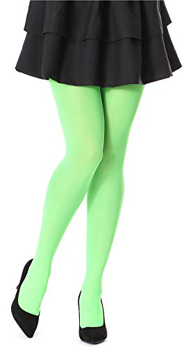 Bellivalini Damen Strumpfhose Mikrofaser 60 DEN BLVFI1002 (Neon Lime, XL (Herstellergröße: 5)) von Bellivalini