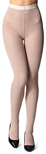 Bellivalini Damen Strumpfhose aus Baumwolle BLV-1114 (Hellbeige, S) von Bellivalini