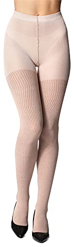 Bellivalini Damen Strumpfhose aus Baumwolle BLV-1115 (Hellbeige, M) von Bellivalini