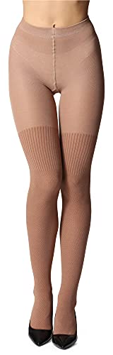 Bellivalini Damen Strumpfhose aus Baumwolle BLV-1116 (Beige, M) von Bellivalini