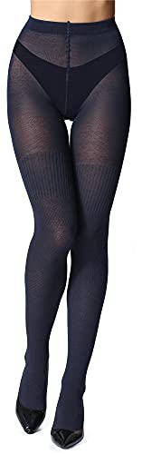 Bellivalini Damen Strumpfhose aus Baumwolle BLV-1116 (Dunkelblau, XL) von Bellivalini