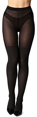 Bellivalini Damen Strumpfhose aus Baumwolle BLV-1116 (Graphite, M) von Bellivalini