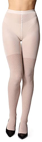 Bellivalini Damen Strumpfhose aus Baumwolle BLV-1116 (Hellbeige, XL) von Bellivalini