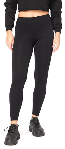 Bellivalini Damen Thermo Leggings Gefüttert für Winter Warme Apre Ski BLV50-320 (Schwarz, L) von Bellivalini