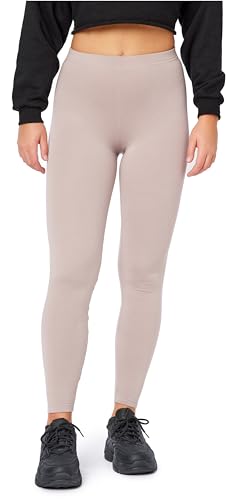 Bellivalini Damen Thermo Leggings Gefüttert für Winter Warme Apre Ski BLV50-320 (Caffelatte, 3XL) von Bellivalini