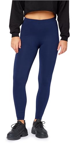 Bellivalini Damen Thermo Leggings Gefüttert für Winter Warme Apre Ski BLV50-320 (Marineblau, 3XL) von Bellivalini