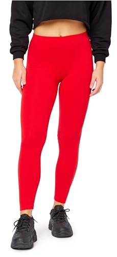 Bellivalini Damen Thermo Leggings Gefüttert für Winter Warme Apre Ski BLV50-320 (Rot, S) von Bellivalini