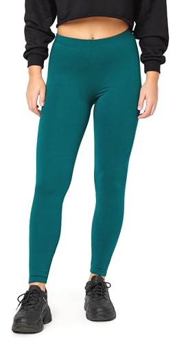 Bellivalini Damen Thermo Leggings Gefüttert für Winter Warme Apre Ski BLV50-320 (Smaragdgrün, L) von Bellivalini