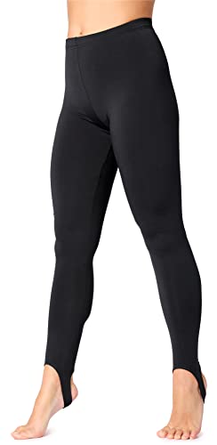 Bellivalini Damen Thermoleggings Leggings mit Fütterung Winterleggings mit Steigbügel BLV50-274 (Schwarz, 3XL) von Bellivalini