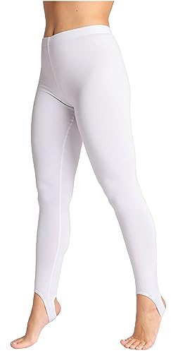 Bellivalini Damen Thermoleggings Leggings mit Fütterung Winterleggings mit Steigbügel BLV50-274 (Weiß, 3XL) von Bellivalini