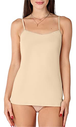 Bellivalini Damen Unterhemd aus Viskose BLV50-218 (Beige, XL) von Bellivalini