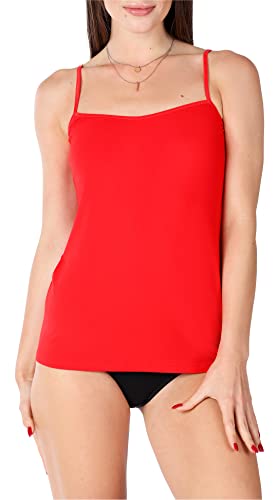 Bellivalini Damen Unterhemd aus Viskose BLV50-218 (Rot, 4XL) von Bellivalini