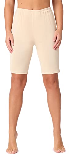 Bellivalini Damen Unterhosen Knielang Unterwäsche aus Viskoseseide BLV50-268 (Beige, M) von Bellivalini