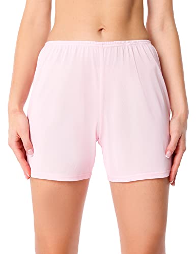 Bellivalini Damen Unterhosen kurz Boxershorts aus Viskoseseide BLV50-270 (Rosa, XL) von Bellivalini