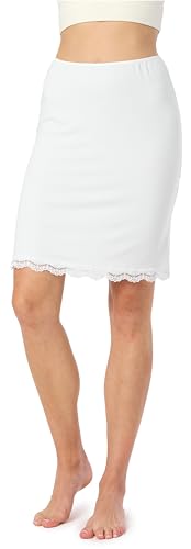 Bellivalini Unterrock Damen Bequeme Sommermode für Damen BLV50-176 (Weiß, XXL) von Bellivalini