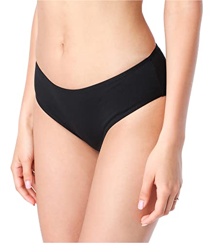 Bellivalini Damen Elegant Unterwäsche Unterhose aus Baumwolle Slip glatt Panties BLV50-201 (Schwarz, S) von Bellivalini