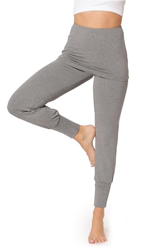 Bellivalini Damen Yogahose mit Rock Lang Trainingshose Bequeme Hose aus Viskose BLV50-275 (Medium Melange, L) von Bellivalini
