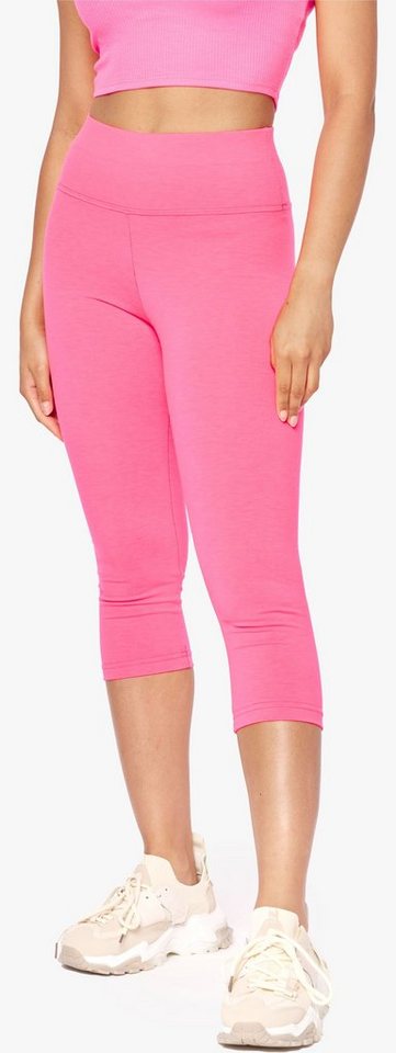 Bellivalini Highwaist Leggings Damen Neon Hose 3/4 Radlerhose Jogginghose 80er Jahre BLV50-298 (1-tlg) High Waist, nahtlos, Ideal für Sport Party Gym von Bellivalini