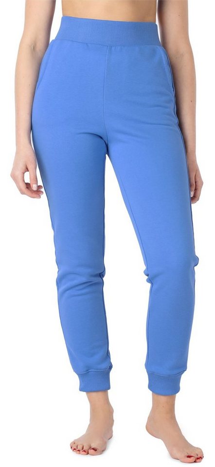 Bellivalini Jogginghose Sporthose Damen aus Baumwolle Jogginghose lang hohe Taille BLV50-209 (1-tlg) elastischer Bund von Bellivalini