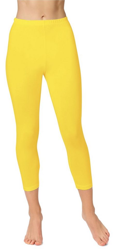 Bellivalini Leggings Damen 3/4 Capri Leggings aus Baumwolle BLV50-156 (1-tlg) elastischer Bund von Bellivalini