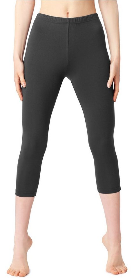 Bellivalini Leggings Damen 3/4 Capri Leggings aus Baumwolle BLV50-199 (1-tlg) elastischer Bund von Bellivalini