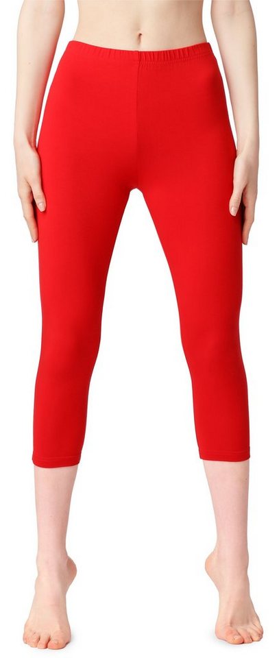 Bellivalini Leggings Damen 3/4 Capri Leggings aus Baumwolle BLV50-199 (1-tlg) elastischer Bund von Bellivalini