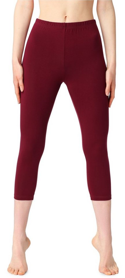 Bellivalini Leggings Damen 3/4 Capri Leggings aus Baumwolle BLV50-199 (1-tlg) elastischer Bund von Bellivalini