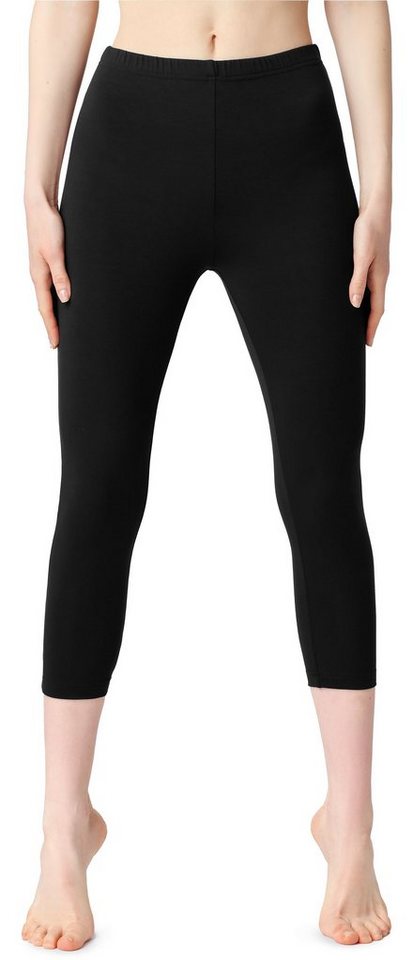 Bellivalini Leggings Damen 3/4 Capri Leggings aus Baumwolle BLV50-199 (1-tlg) elastischer Bund von Bellivalini