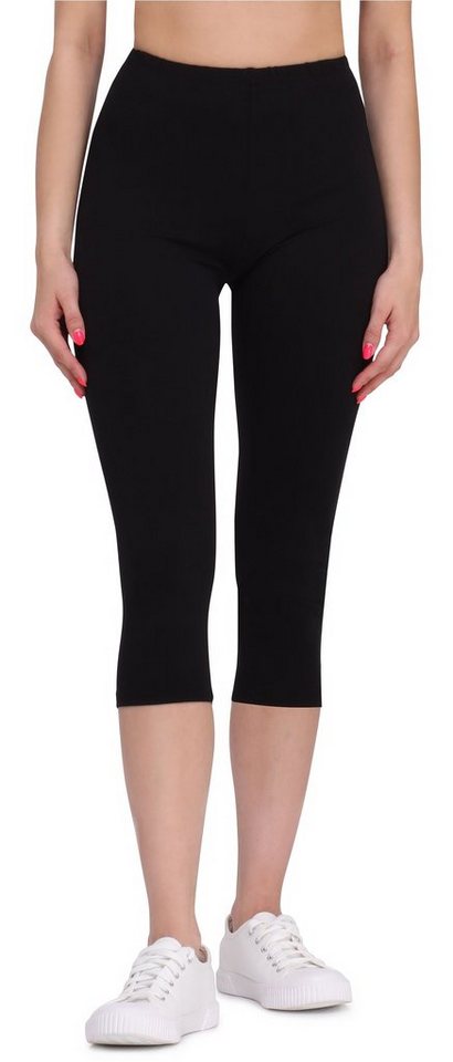 Bellivalini Leggings Damen 3/4 Capri Leggings aus Viskose BLV50-148 (1-tlg) elastischer Bund von Bellivalini