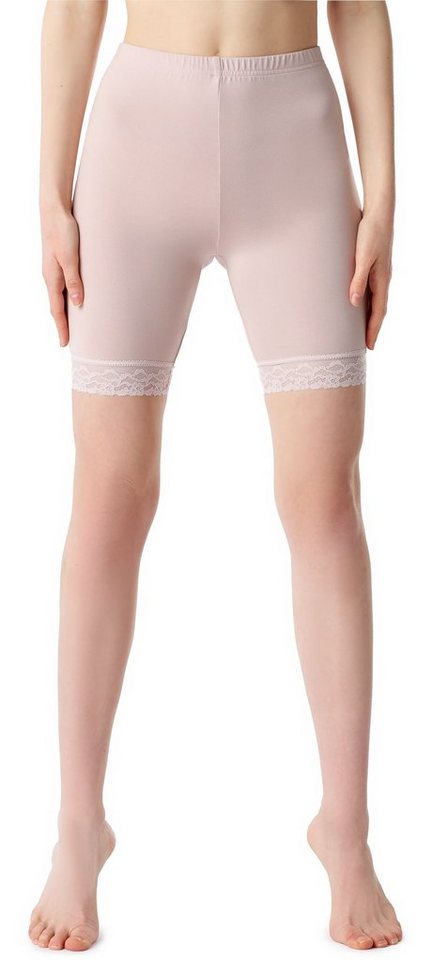 Bellivalini Leggings Damen Kurze Leggings aus Viskose mit Spitze BLV50-216 (1-tlg) elastischer Bund von Bellivalini