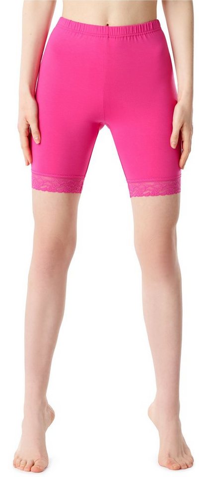 Bellivalini Leggings Damen Kurze Leggings aus Viskose mit Spitze BLV50-216 (1-tlg) elastischer Bund von Bellivalini