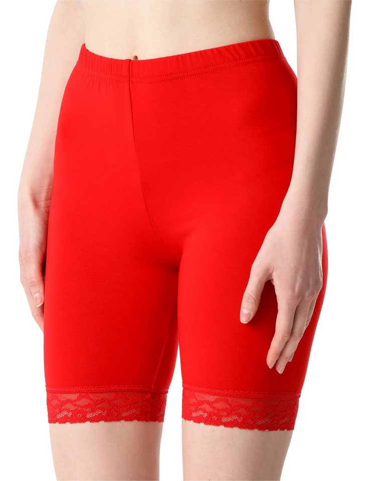 Bellivalini Leggings Damen Kurze Leggings mit Spitze BLV50-217 (1-tlg) elastischer Bund von Bellivalini