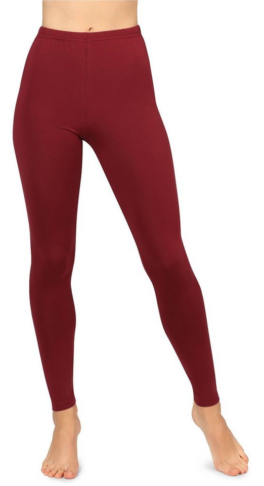 Bellivalini Leggings Damen Hose aus Baumwollstoff BLV50-155 (1-tlg) elastischer hoher Bund von Bellivalini