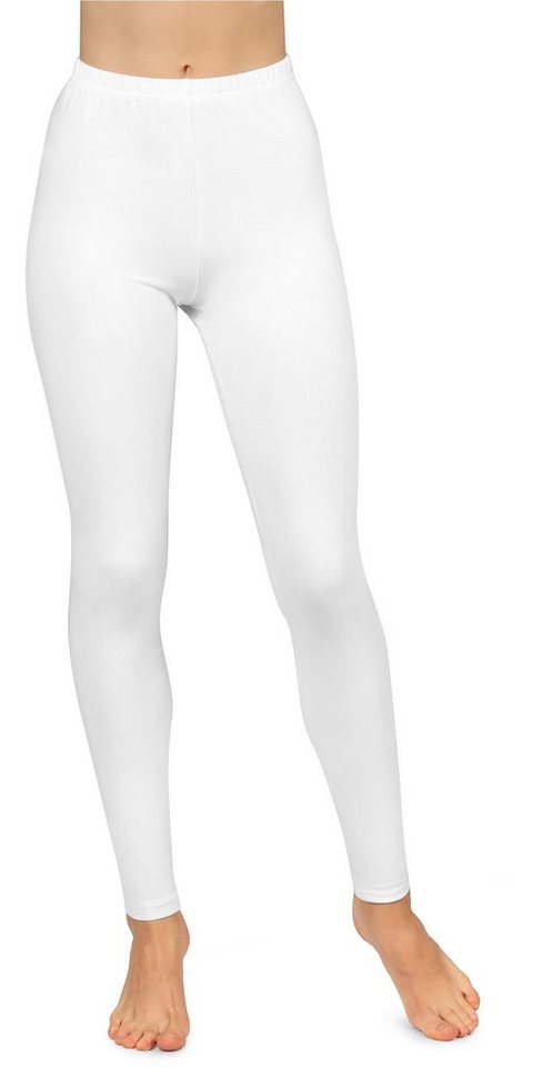 Bellivalini Leggings Damen Hose aus Baumwollstoff BLV50-155 (1-tlg) elastischer hoher Bund von Bellivalini