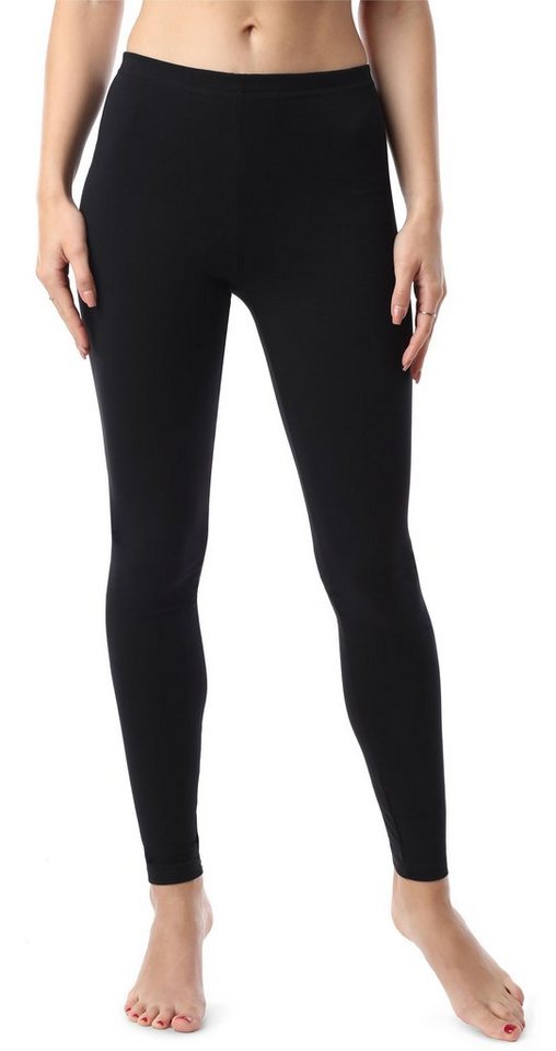 Bellivalini Leggings Damen Lange Leggings aus Bio-Baumwolle BLV50-183 (1-tlg) elastischer Bund von Bellivalini