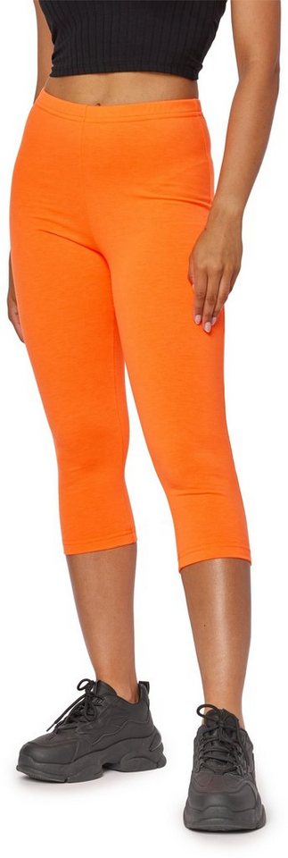 Bellivalini Leggings Damen Neon Hose 3/4 Radlerhose Jogginghose 80er Jahre BLV50-302 (1-tlg) mit Naht, Ideal für Sport Party Gym von Bellivalini