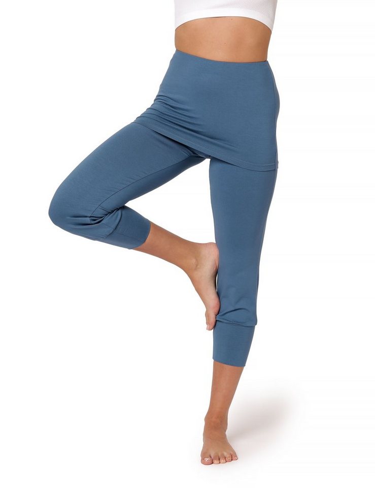 Bellivalini Leggings Yoga Leggings Damen Yogahose mit Rock 3/4 BLV50-276 (1-tlg) mit Rock von Bellivalini