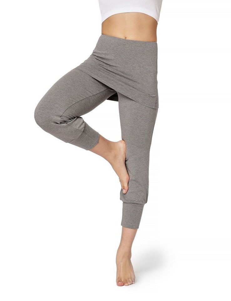 Bellivalini Leggings Yoga Leggings Damen Yogahose mit Rock 3/4 BLV50-276 (1-tlg) mit Rock von Bellivalini